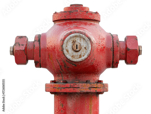 Red Fire Hydrant for Urban Safety and Emergency Water Supply