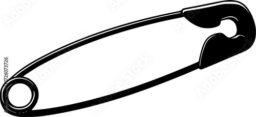 Safety pin vector illustration.
