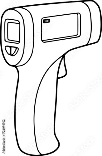 thermo gun solid icon vector design good for web or mobile app