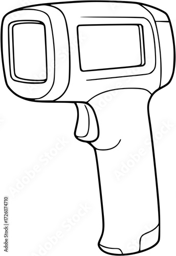 thermo gun solid icon vector design good for web or mobile app