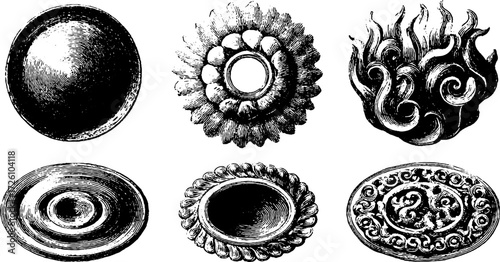 Intricate abstract seamless ornamental designs for vintage decoration and pattern art