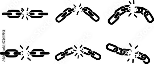 Broken chain silhouette, Broken chain, Broken chains freedom, Broken chains vector, Freedom broken chain silhouette, Freedom broken chain 