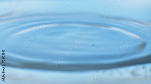 Water Surface Ripple Effect Close Up View.