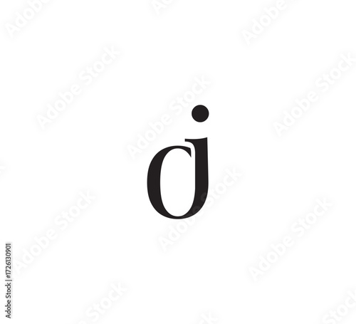 Elegant Serif Monogram Logo with Overlapping Initial Letters – Vintage and Modern Branding Design oi