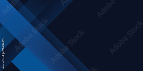 Blue black abstract background geometry shine and layer element vector for presentation design. Suit for business, corporate, institution, party, festive, seminar, and talks