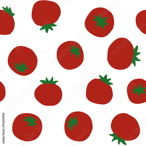 Adobe Illustrator Artwork Tomato Pattern