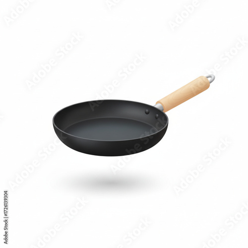 frying pan isolated on white background