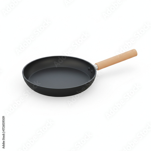 frying pan isolated on white