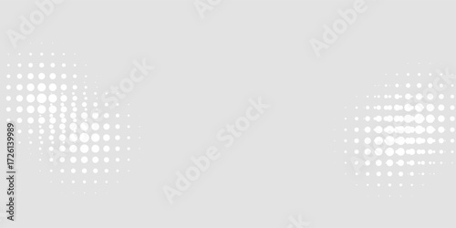 Dot white gray wave light technology texture background. Abstract big data digital concept.