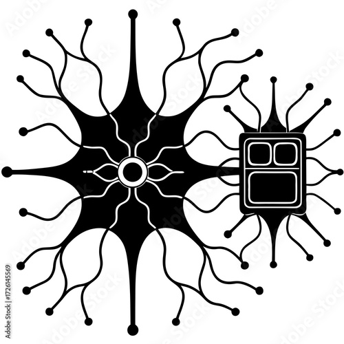 Silhouettes of a Neural Synapse: A Microscopic Cinematic View of Brain Cell Communication
