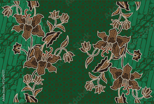 Batik Indonesian: is a technique of wax-resist dyeing applied to whole cloth, or cloth made using this technique originated from Indonesia.