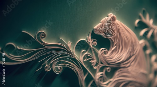 Paper bear art design