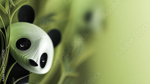 Panda design abstract background