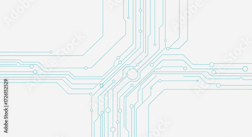 Blue Circuit Board Pattern Digital Technology Abstract Background Design