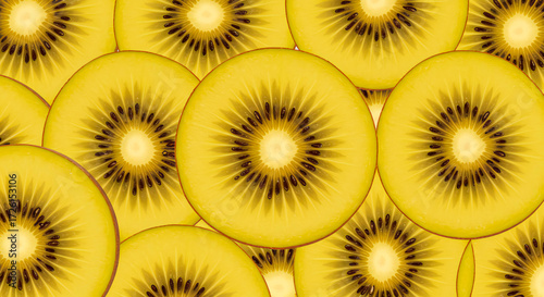 Kiwi Golden Slice Background