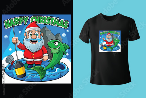 Dabbing Through The Snow T-shirt Design | Awesome Christmas Dabbing T-shirt design