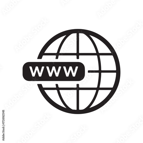 Web icon. Go to web sign, Internet icon. vector Illustration eps 10