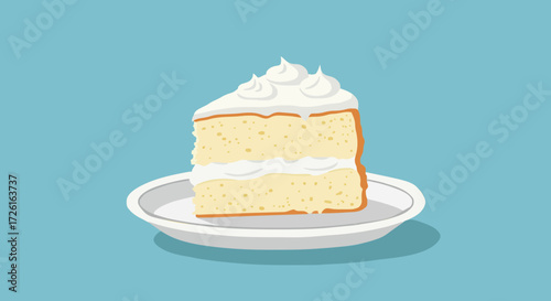 Vector illustration national angel food cake day