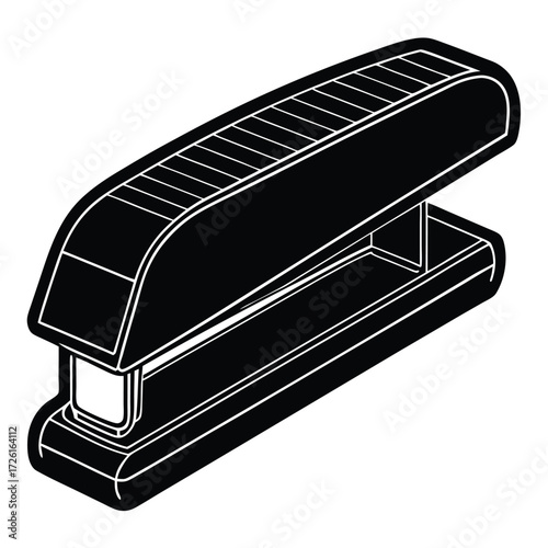 office stapler  isolated on white background (1).eps