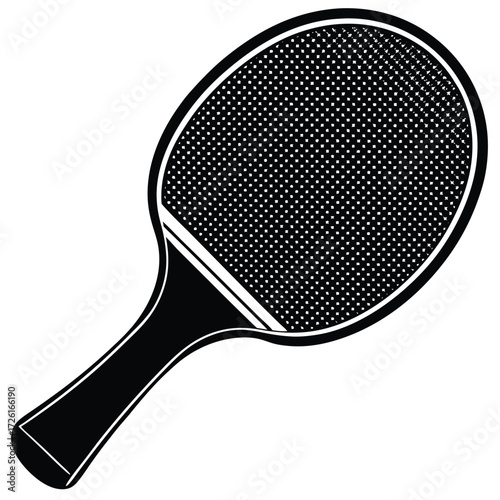 sport ping pong paddle icon flat vector on white b (1).eps