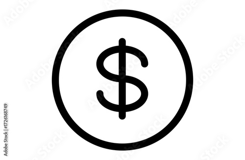硬貨のシンプルなベクターアイコン