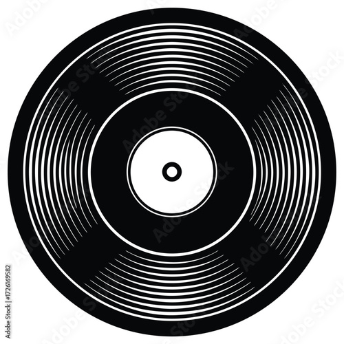 vinyl record classic retro disc black symbol on wh (1).eps