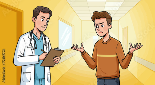Doctor Discussing Medical Issue with Patient.