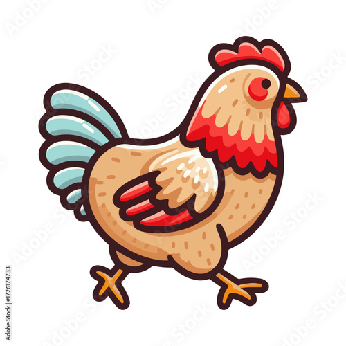 chicken illustration design