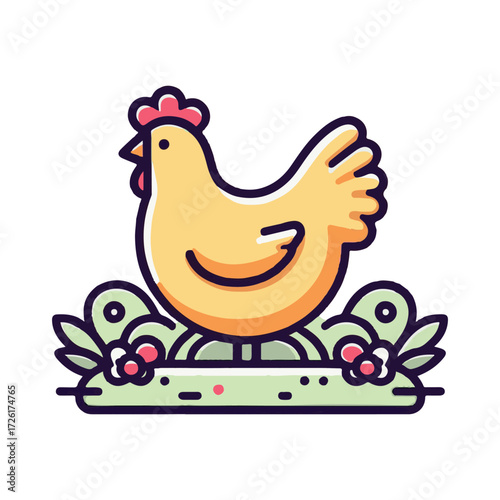chicken illustration design