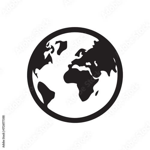 Web icon. Globe flat icons. Vector symbol of Earth. Planet icon. vector illustration eps 10
