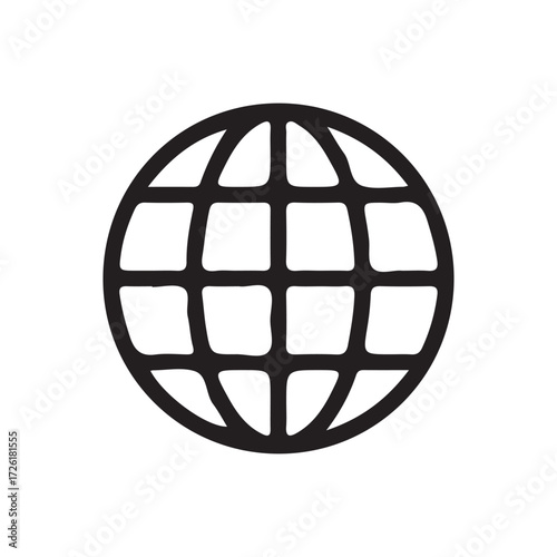 go to web icon symbol vector flat design sign. Vector Illustration eps 10