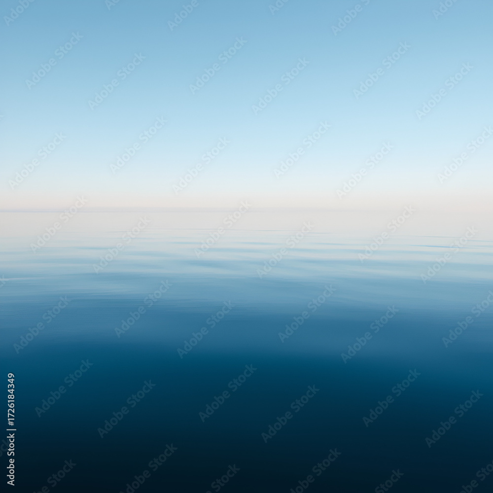 Obraz premium Calm sea reflecting a watershed moment of peace and clarity