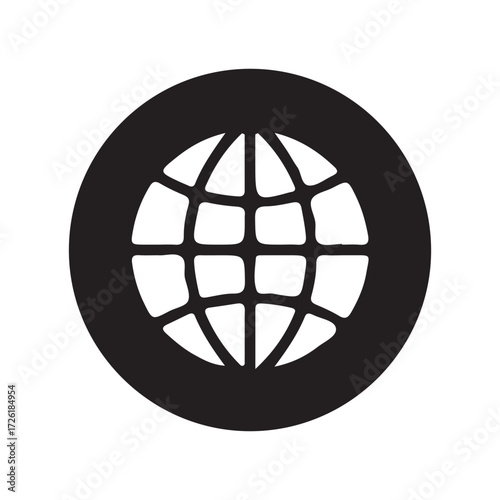 Globe Grid Icon