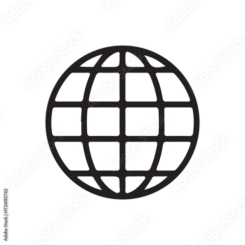 World icon. Globe Line Icon