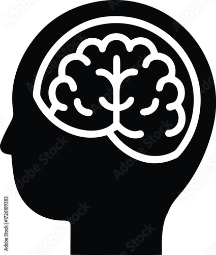 Open mind vector icon.