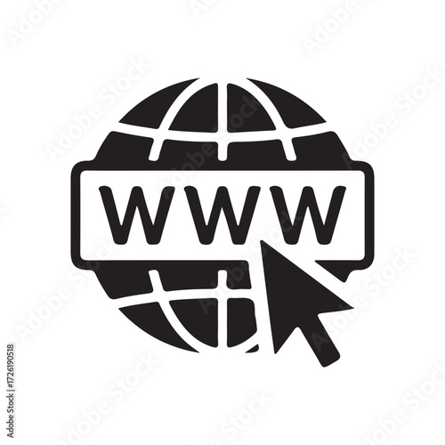 WWW Globe Icon. Web icons vector eps 10