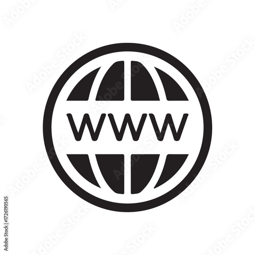 WWW Globe Icon. Web icons vector eps 10