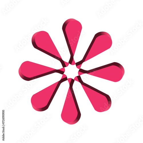 3d render collection of plants, set of vector flowers on isolated white background, design element, nature icons.