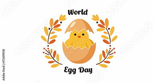 Vector illustration world egg day
