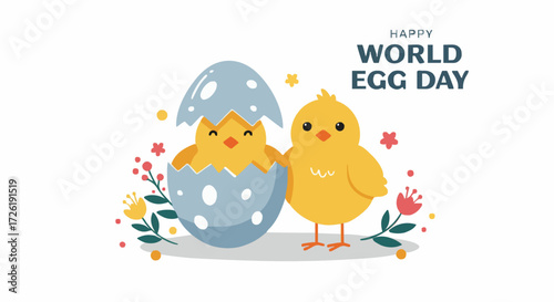 Vector illustration world egg day