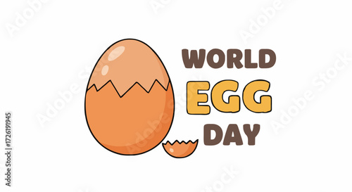 Vector illustration world egg day