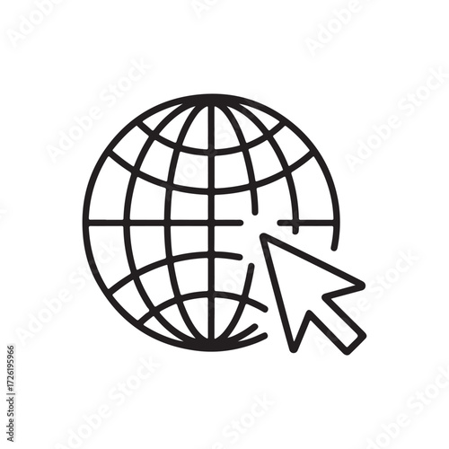 Worldwide Web Access and Connection Symbol