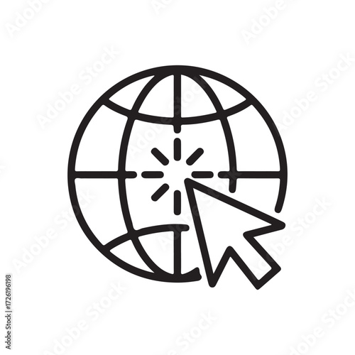 Worldwide Web Access and Connection Symbol