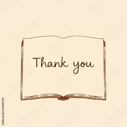 Simple illustration of an open book with the words 