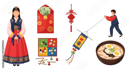 Cultural Symbols of Korea Traditional Clothing, Food, and Games
