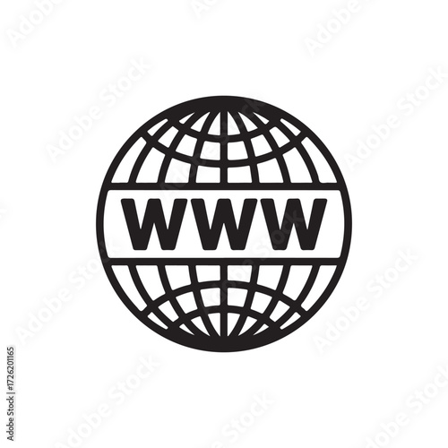 Website Icon. Vector www icon. Internet Access Logo