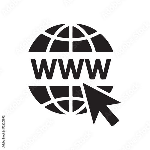 Global Web Connection. WWW Globe Icon