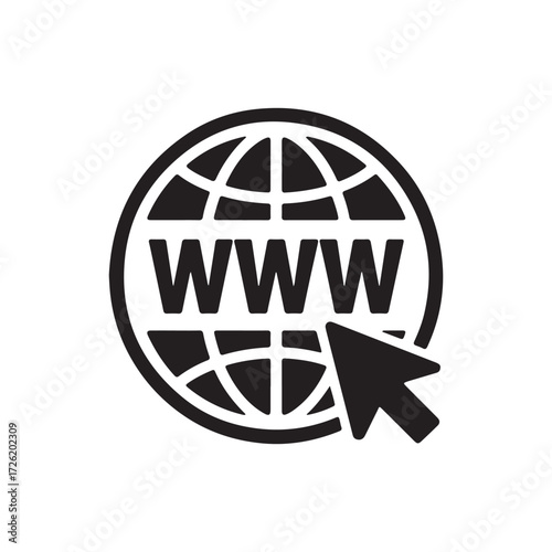 Global Web Connection. WWW Globe Icon