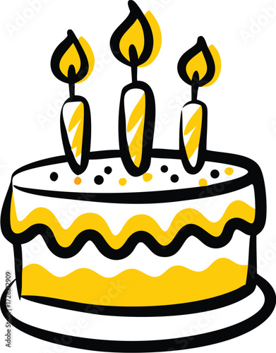 birthday cake with candles vector icon in flat sty (1).eps