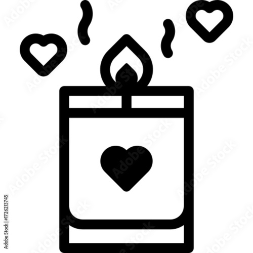 Modern Candle Illustration